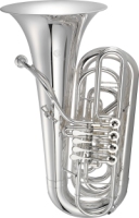JTU1140S JUPITER SILVER-PLATED 4 ROTARY VALVE, 3/4 BBb TUBA (JTU1140S)